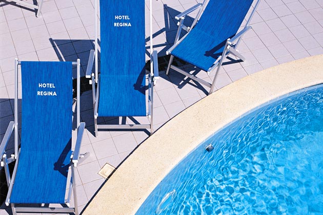 Loungers by the pool