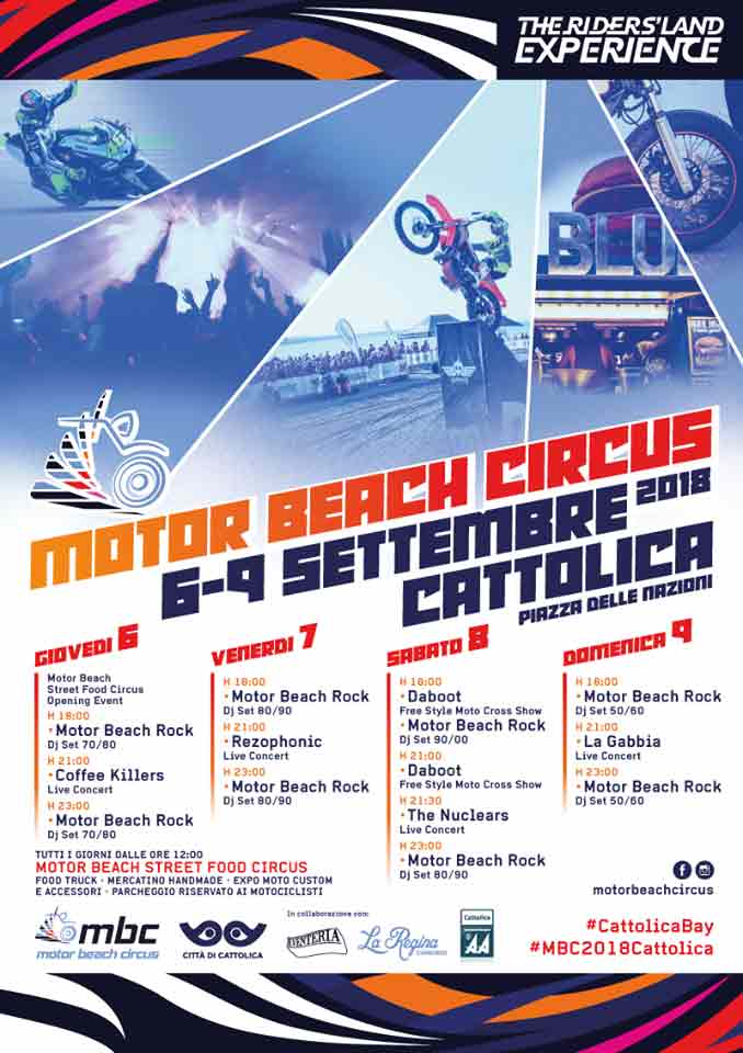 MotoGP 2018 e Motor Beach Circus, per tutti gli appassionati gare, emozioni e spettacoli